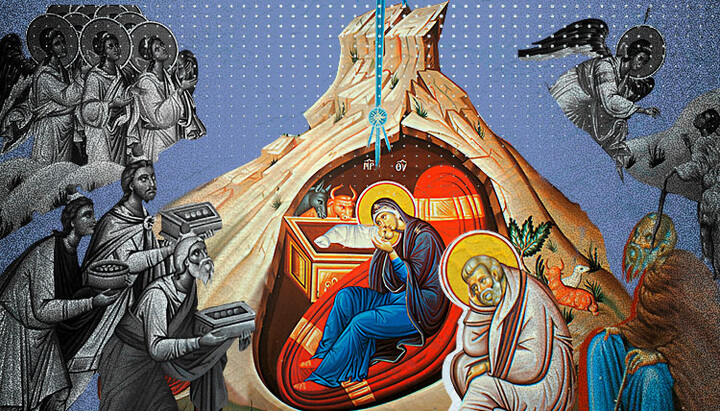 I*i様 リュージュ Four Seasons Ride Into Christ Christmas without gloss: What the black cave on the icon keeps
