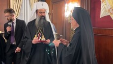 Ο Βούλγαρος Πατριάρχης απένειμε στον Οικουμενικό Πατριάρχη το παράσημο για τη συμβολή του στην υπέρβαση του σχίσματος