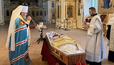В Херсоне митрополит Иоанн отпел погибшего от удара дрона священника УПЦ