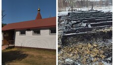 Στα Ρόβζα της περιοχής του Κιέβου κάηκε ναός της ΟΠΕ, οι ενορίτες υποπτεύονται εμπρησμό