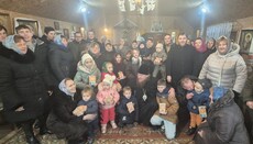 Ієрарх УПЦ відвідав переслідувані громади на Волині в Різдвяні свята