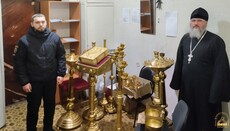 В Святогорскую лавру вернули украденное из скита церковное имущество 