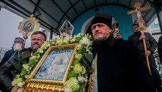 В Белевском монастыре почтили икону Божией Матери «Взыскание погибших»