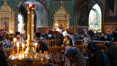 Митрополит Онуфрій звершив читання канону в Покровському монастирі Києва