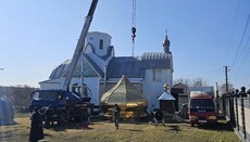 Στο Τεκλίβκα εγκαταστάθηκαν αγιασμένος σταυρός και τρούλος στον ναό της ΟΠΕ