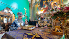 Блаженнейший совершил богослужения недели в честь Марии Египетской в Лавре