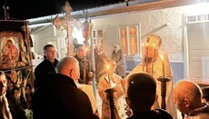 В Михальче гонимая община УПЦ встретила Пасху в сельской хате