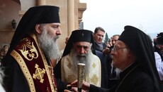 Константинопольский предстоятель поздравил Патриарха Шио с избранием
