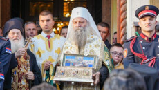 Патриарх Порфирий объявил о продлении пребывания Пояса Богородицы в Сербии