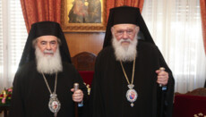 Archbishop Jerome and Patriarch Theophilos Called for Orthodox Unity