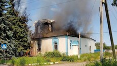 In Mezhevo, the Dormition Church of the Dnipropetrovsk Eparchy of the UOC burned down due to shelling