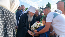 В УПЦ поздравили Предстоятеля с тезоименитством в Феофании