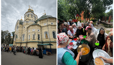 UOC dioceses held charitable meals for those in need