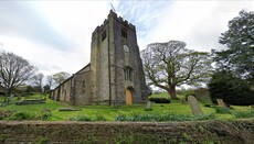 In England, an unknown person hides treasure troves of gold in churches to help communities