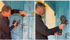 A PCU cleric, while seizing a church, personally cut the locks of the church in Cherniavka