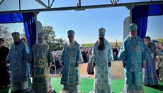 В Иосафатовой долине архиереи УПЦ совершили праздничную литургию