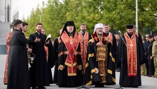 Head of the UGCC held a memorial service at the reburial site of Konovalets
