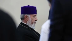 In Armenia, a third judge has refused to hear the case against the Catholicos