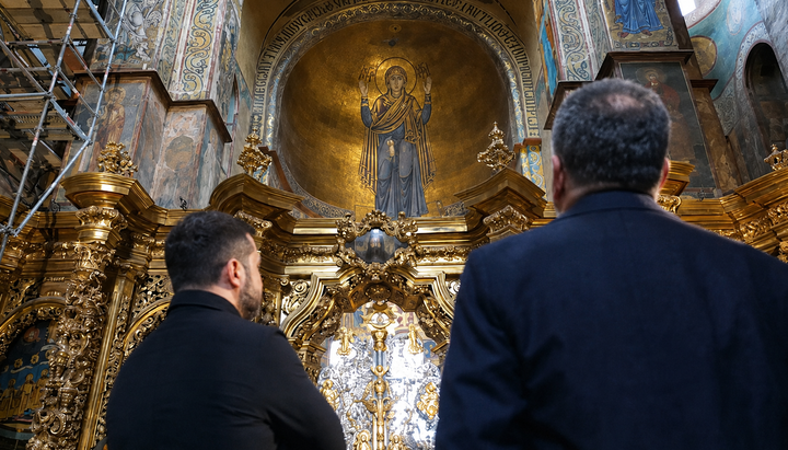 Зеленський і Вітков у Софії Київській. Фото: прес-служба Зеленського