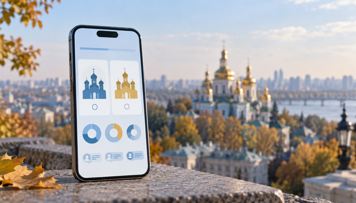 Согласно опросу, верующих УПЦ в 5 раз больше, чем ПЦУ. Фото: СПЖ
