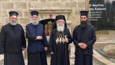 Патриарх Феофил посетил монастырь в Иерихоне после слухов о закрытии
