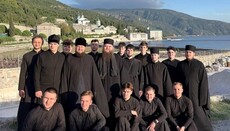 Прочани група Київської духовної семінарії прибула на Афон