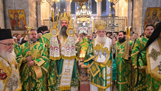 Иерусалимский и Болгарский Патриархи сослужили в Храме Гроба Господня