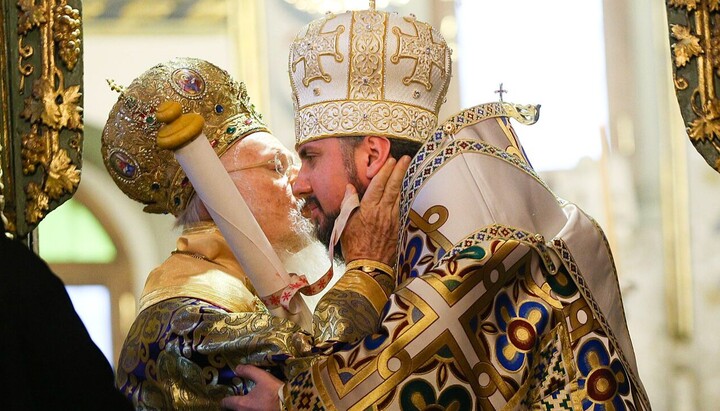 Патриарх Варфоломей и Епифаний Думенко. Фото: wikinews.org