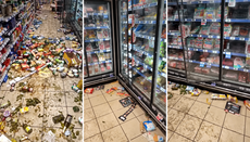 После погромов в одном из магазинов Парижа остались лишь свинина и алкоголь