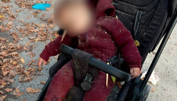 Το βρέφος Αγγελίνα, που σκοτώθηκε από τον βομβαρδισμό στις 19.10.2026. Φωτογραφία: Εθνική Αστυνομία της Ουκρανίας