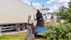 До Святогірської лаври доставили 25 тонн гуманітарної допомоги з Волині