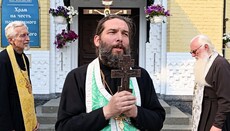 Священник УПЦ біля Лаври розповів, як навернути гонителів Церкви до Бога