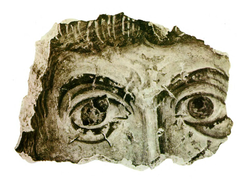 Неизвестный святой. Около 996 г. Десятинная церковь, Киев. Фрагмент. 